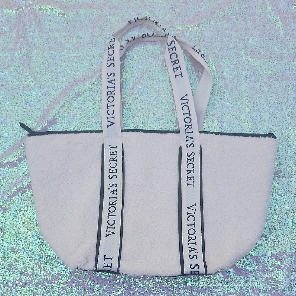 Victoria's Secret White Tote Bag, NEW, VERY NICE!!